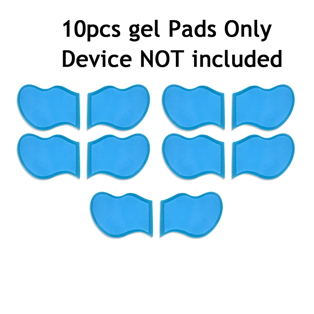 10pcs Gel Pads EMS массажер для похудения лица женский V образный лифтинг для лица Массажер для лифтинга лица с гелевыми подушечками электростимулятор мышц - Цвет: 10pcs Gel Pads