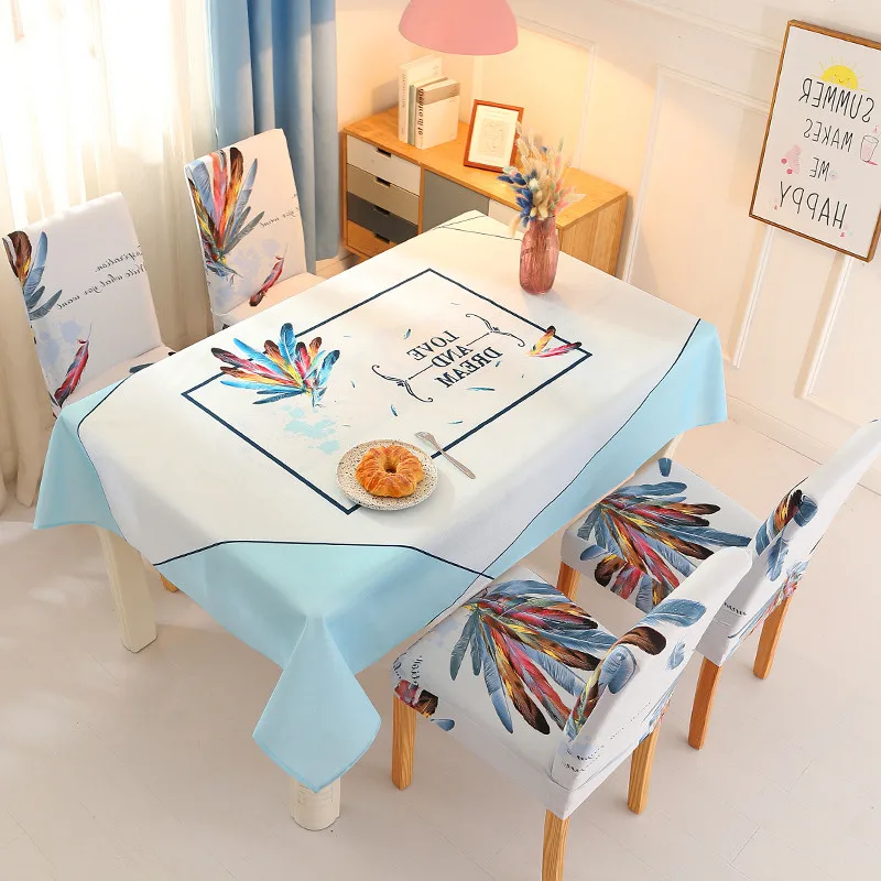 Водонепроницаемая скатерть геометрический хлопок толстый прямоугольный