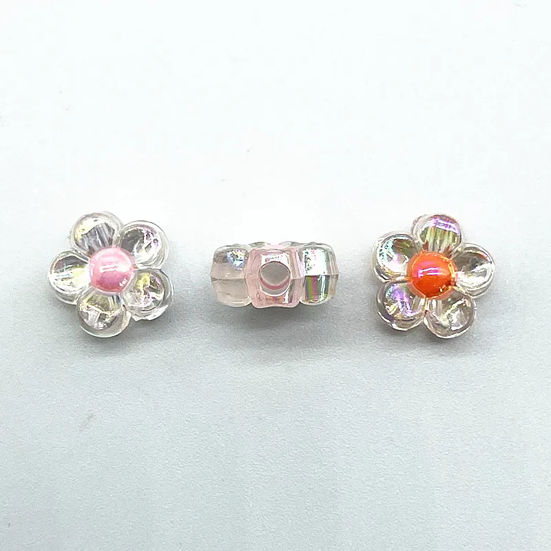 Новинка 30 шт. 12 мм цветные акриловые подсолнухи бусины россыпью разделительные