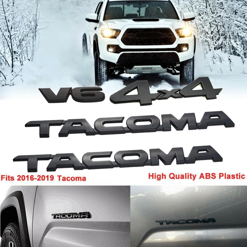 4 шт. набор для Tacoma 4X4 V6 багажник автомобиля дверь багажника значок с эмблемой
