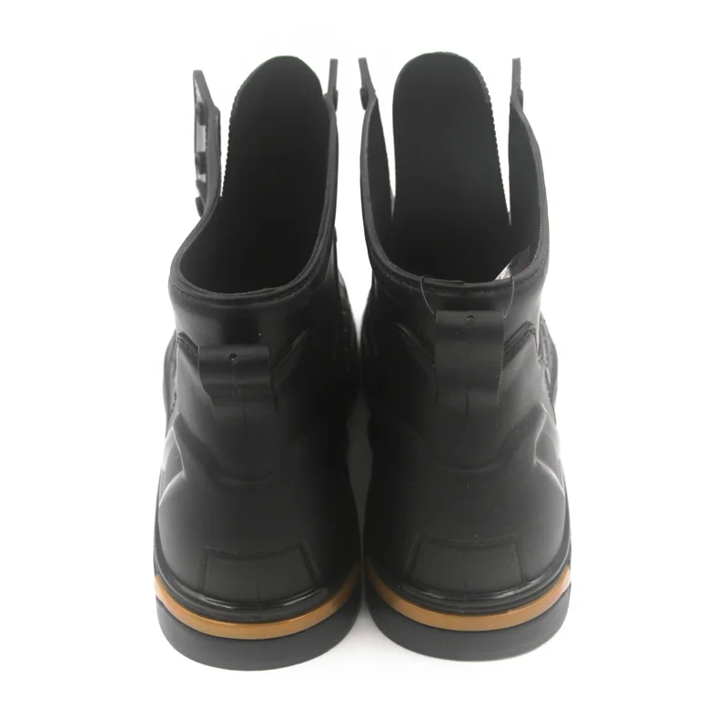 Сапоги Aleafalling мужские резиновые водостойкие на шнуровке короткие Нескользящие