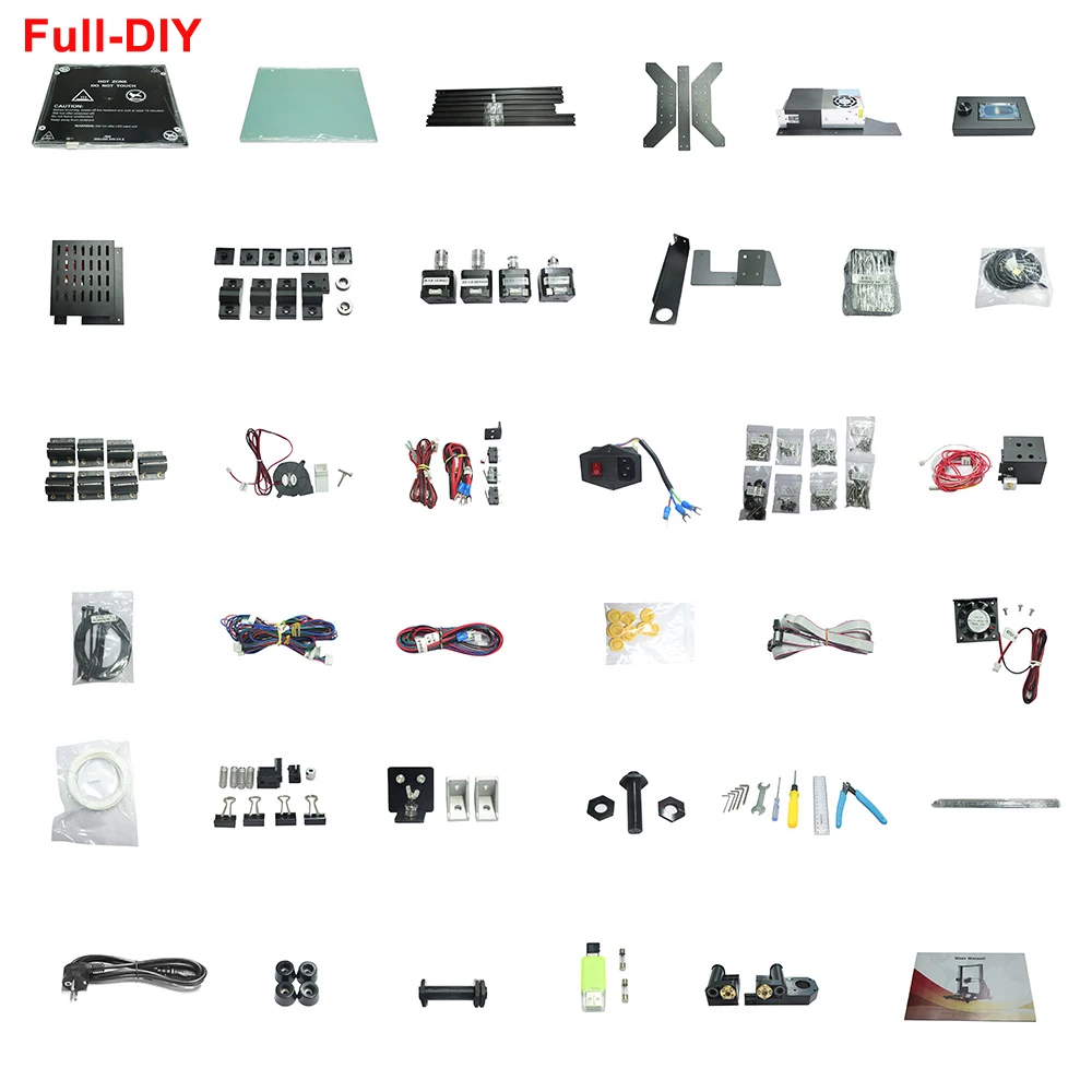 

Anet A8 Plus Upgraded High-precision 3D Printer Half DIY Semi-assembly 300*300*350mm Large Print Size Aluminum Alloy Frame