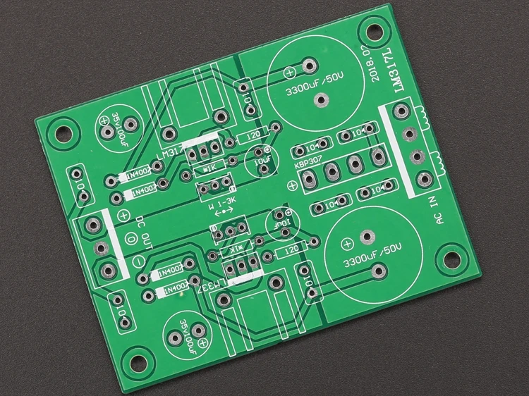 

2019 version LM317LM337 rectifier regulator board