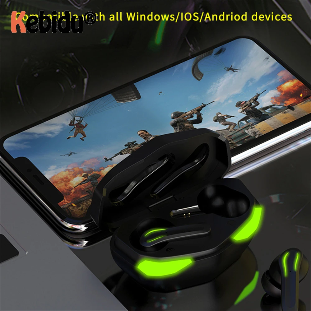 

TWS HIFI игровая гарнитура, беспроводные Bluetooth наушники с низкой задержкой, наушники, стерео музыкальные наушники для смартфонов Android iOS