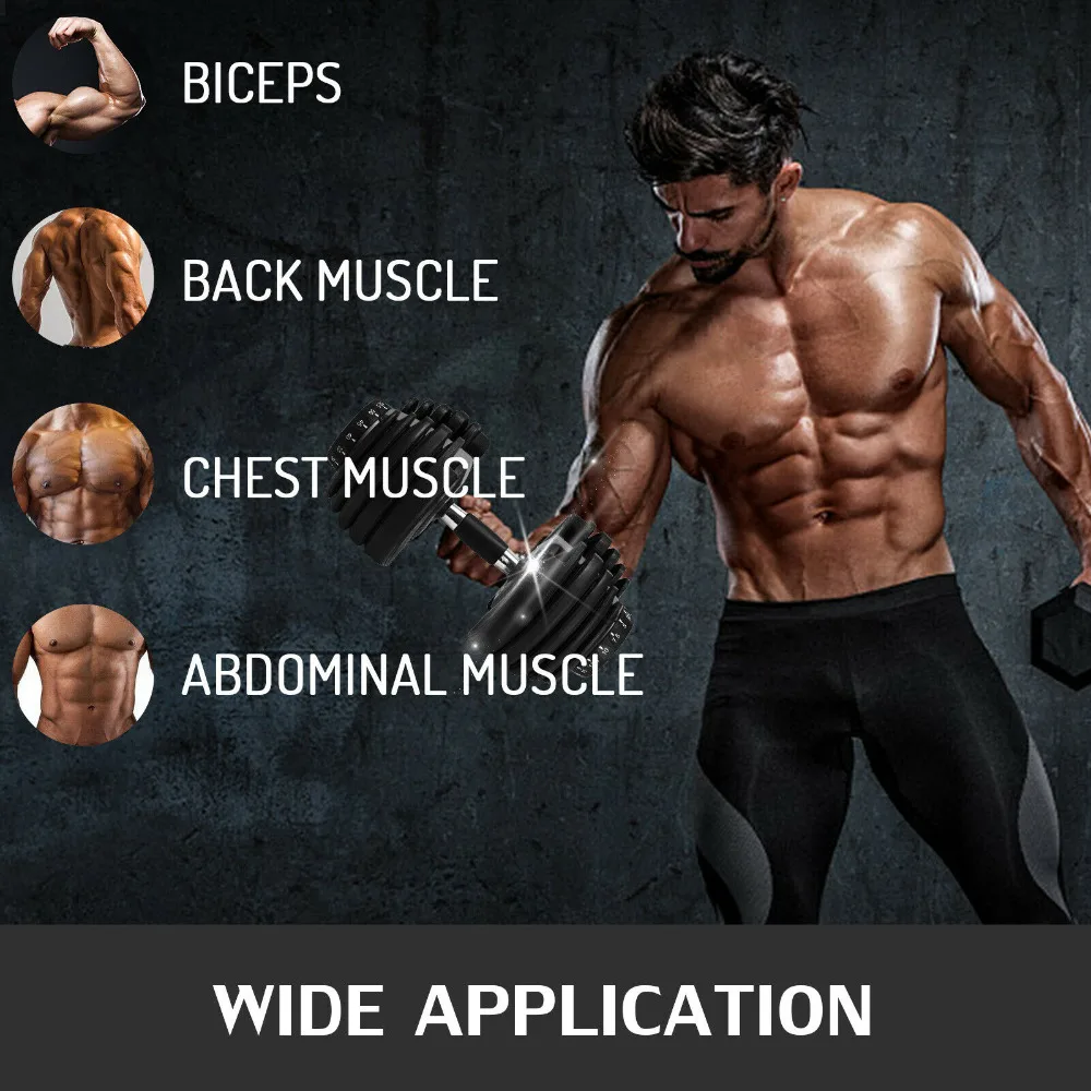 

Dumbbells Adjustable 40KG/90LBS EU Shipping Exercise Fitness Home Gym Dumbbells