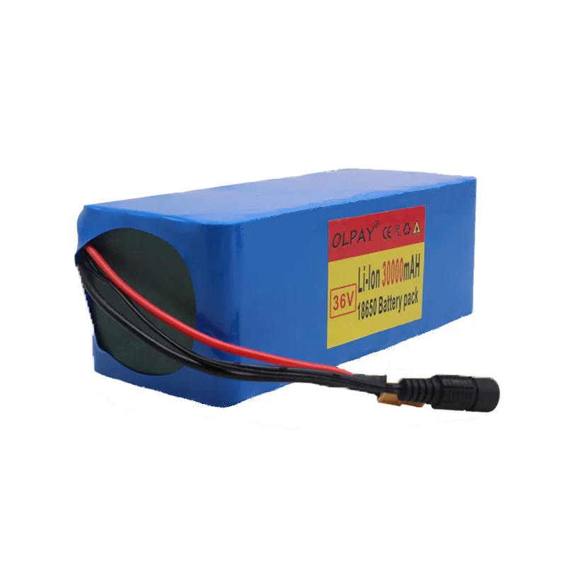

36 В 10S4P 30 Ач 500 Вт литиевый аккумулятор высокой емкости 42 в 18650 30000 мАч Электрический велосипед Скутер с разъемом BMS XT60 + зарядное устройство