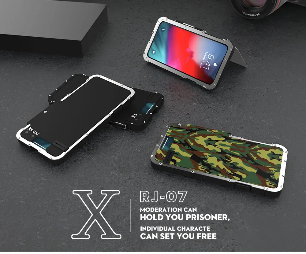 Камуфляжный металлический флип-чехол для телефона iphone 11, металлическая рамка, защита от падения, чехол для 11 pro max, противоударный