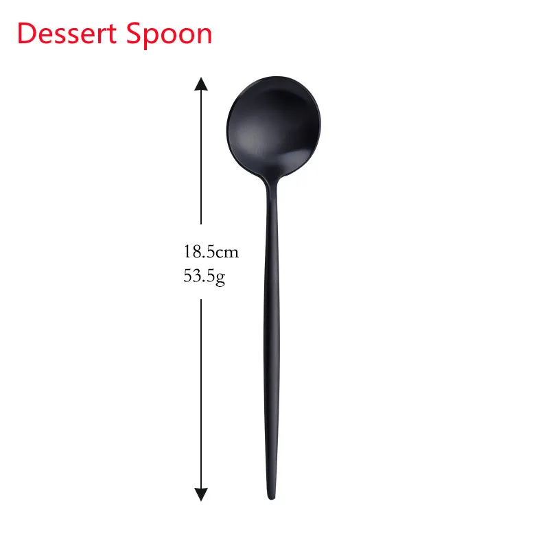 

Black Kitchenware Stainless Steel Dinnerware Fork Spoon Butter Knife Utensils Chopsticks Cutlery Travel Tableware Dropshipping