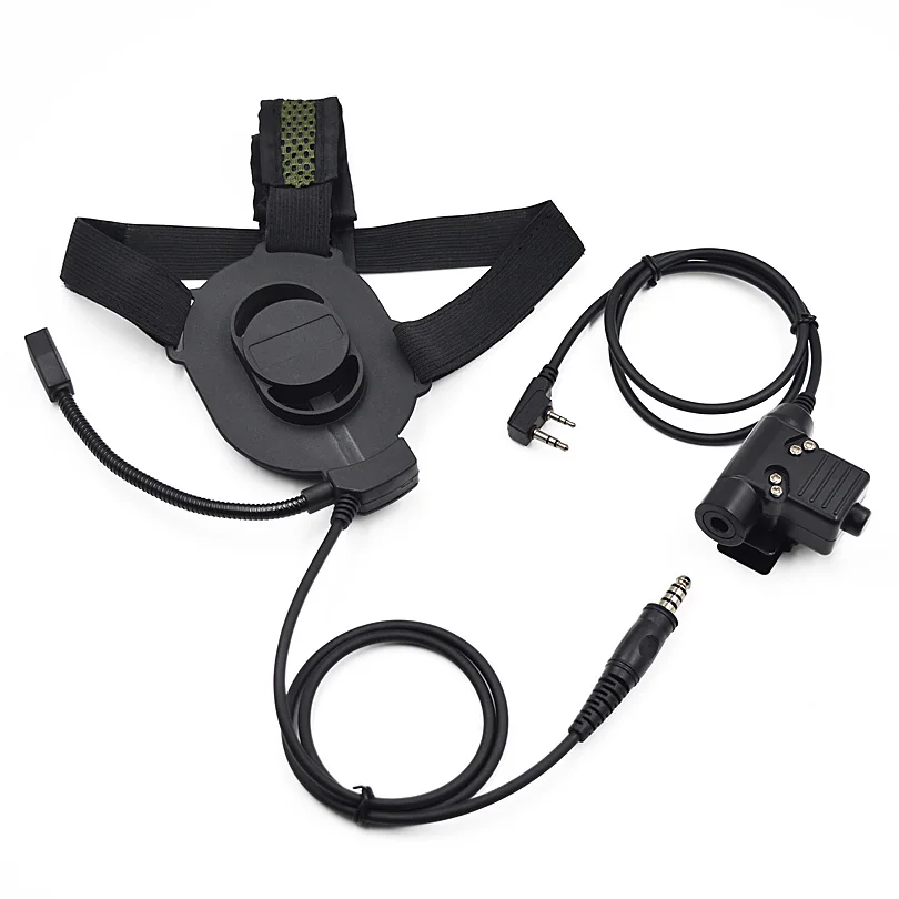 Tactical Bowman Elite II Headset with 2 Pin PTT Cable Plug for baofeng UV5R bf-888s tyt woxun KG-669 TK3160 PX777 radio | Мобильные