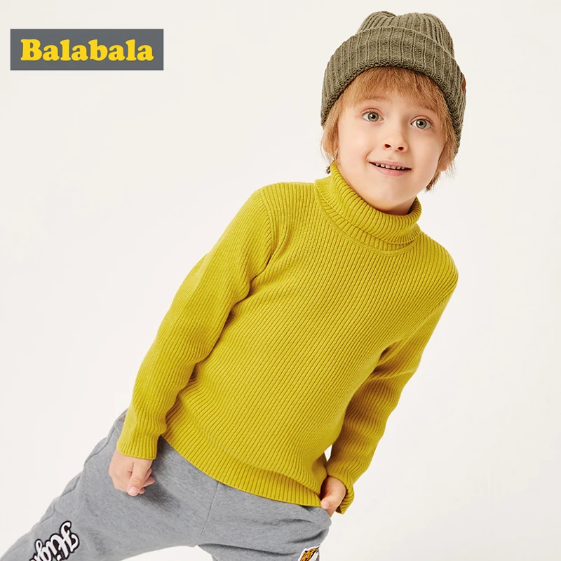 Свитер Balabala детский осенне зимний с высоким воротником 2019|Свитера| |