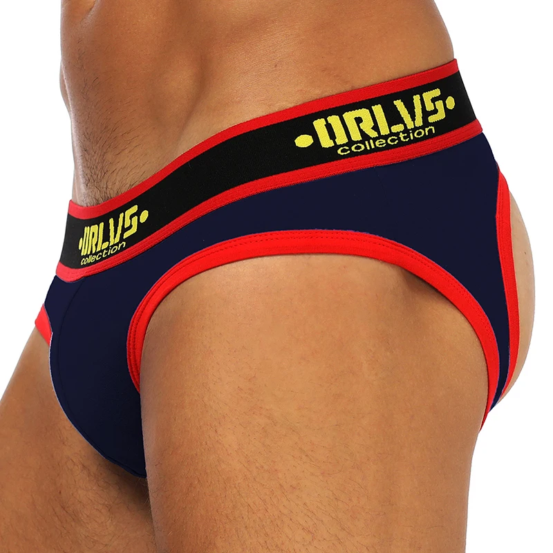 ORLVS бренд открытая спина gay jockstrap Мужское нижнее белье трусы cueca tanga Стринги