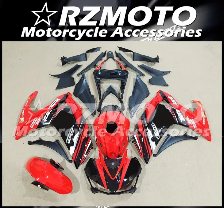 

New ABS Motorcycle Complete Fairings kit Fit for YAMAHA YZF R3 R25 2015 2016 2017 15 16 17 Bodywork set Red black