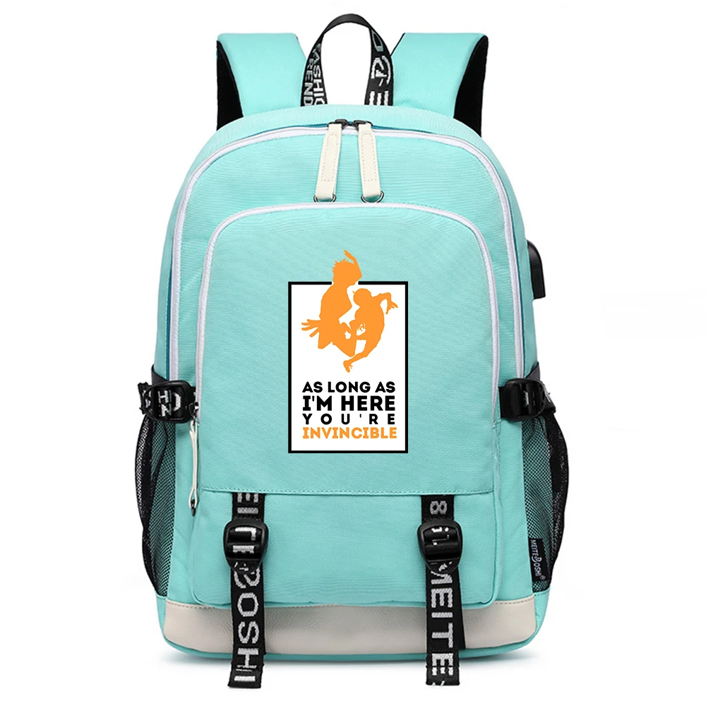 Высокое качество аниме школьные сумки Haikyuu VBC Bookbag Oxford дорожный рюкзак для девочек