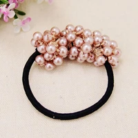 women hair accessories pearls beads headbands ponytail holder girls scrunchies vintage head bands