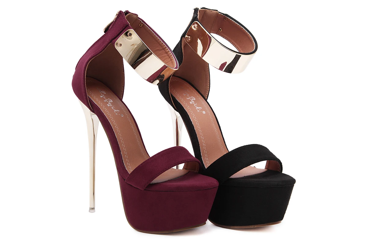 ENPLEI Women Sandals 16cm Ultra high heels Summer Platform Pumps Party Club shoes Woman Sequined Gladiator Sandals