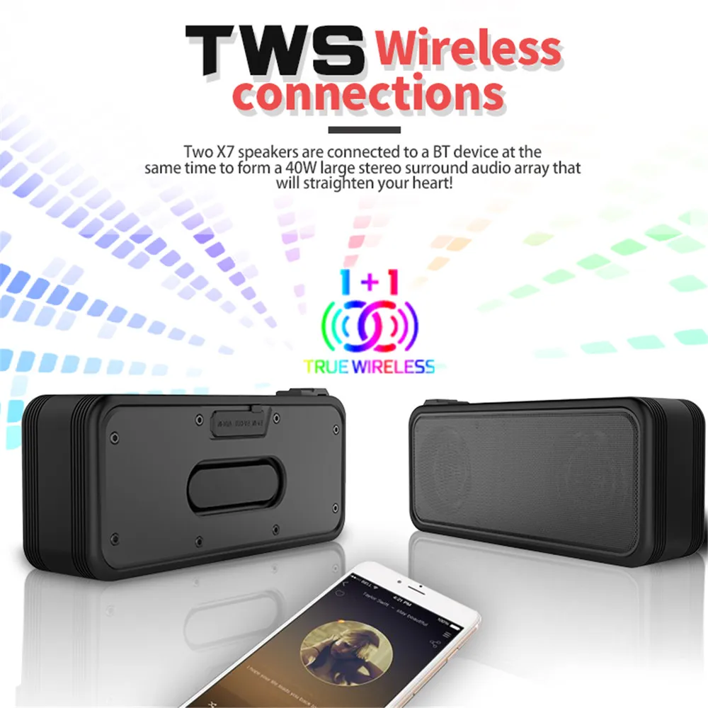 Наушники-вкладыши TWS с Беспроводной Bluetooth Динамик Водонепроницаемый душ