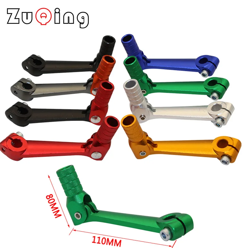 

Motorcycle CNC Aluminum Folding Shifter Shift Lever For NC250 KAYO T6 K6 BSE J5 M2 M4 TT-250R SHR KEWS K16 X7 ATV Dirt Bike