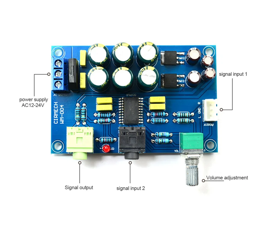 Плата усилителя для наушников TPA6120 HIFI TPA6120A2 усилитель с нулевым шумом сделай сам |