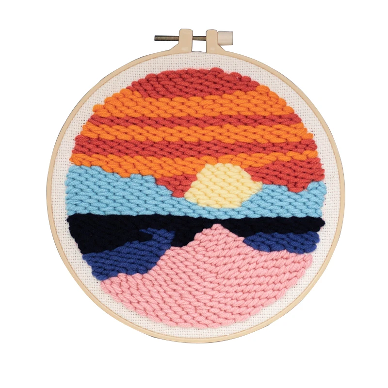 Вышивка ручной работы материал посылка вышитая шерсть|Карабин| |