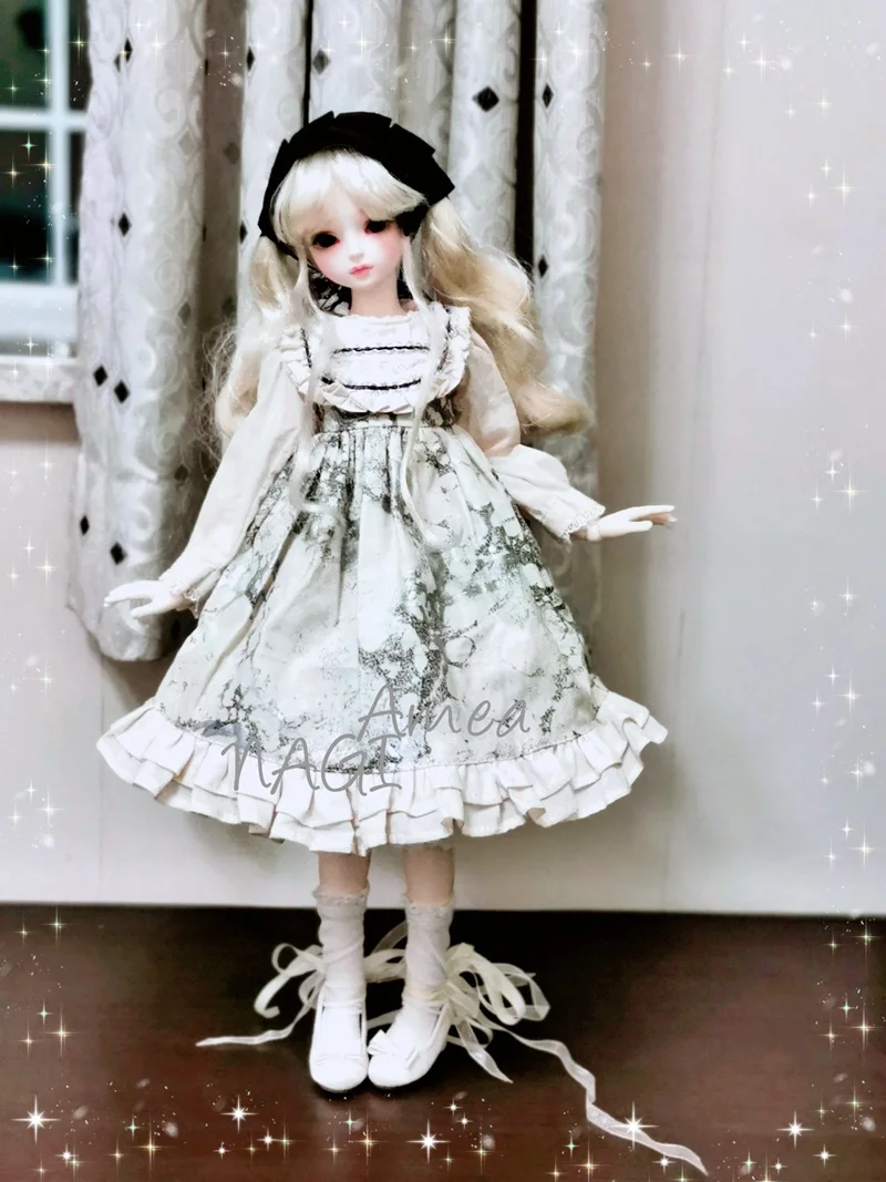

1/6 1/4 1/3 scale BJD clothes accessories Western-style Dyed Loose dress for BJD/SD YOSD MSD SD13 Blyth doll C0457