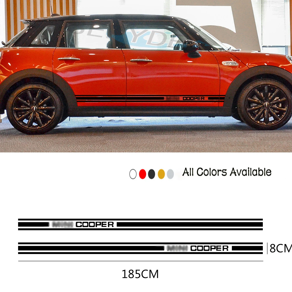 Автомобильные наклейки на корпус двери боковые полосы Наклейка Виниловая