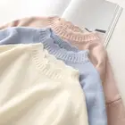 Свитер женский трикотажный, с длинным рукавом, свободный, теплый, Q3121, на осеньзиму