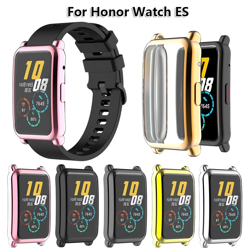 TPU Case For Honor Watch ES Band All-around Ultra-Thin Screen Protector Cover Full Coverage Plated For HONOR WATCH ES Watch Case tpu case for huawei watch fit honor es full screen glass protector cover shell for huawei honor brand smart watch accessorie