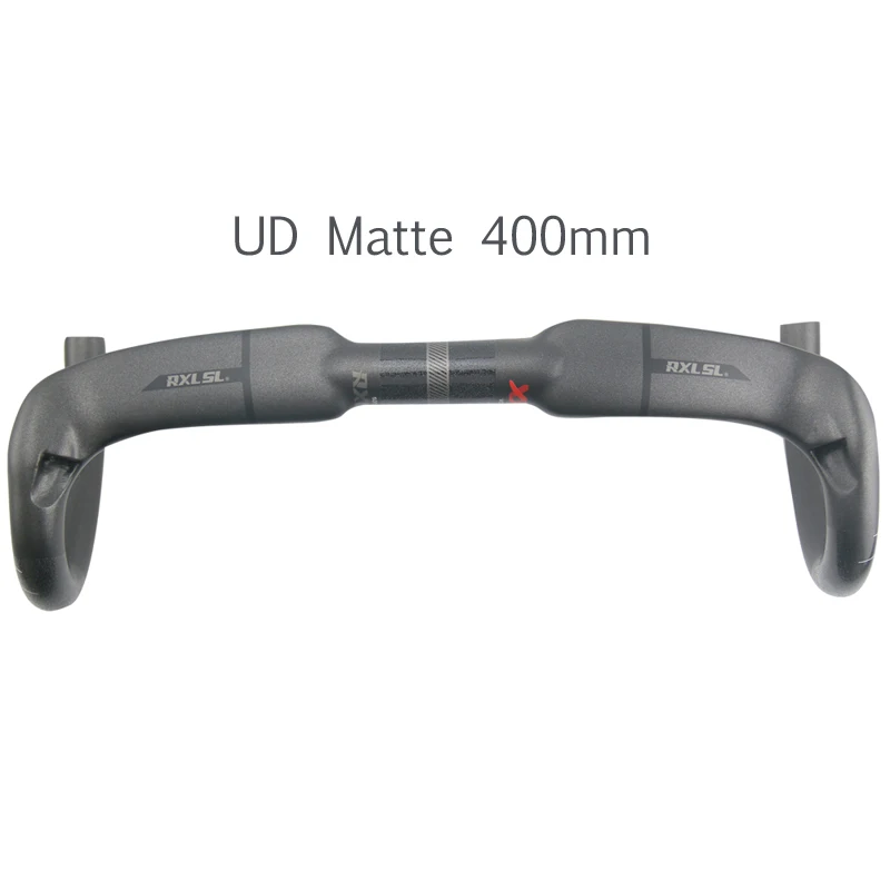 UD Matte 400mm Руль из углеродного волокна, 31,8 мм RXL SL, руль для шоссейного велосипеда, руль черный труба из углеродистого волокна 3 K/UD матовый руль велосипеда 400/420/440 мм падение руль - Цвет: UD Matte 400mm