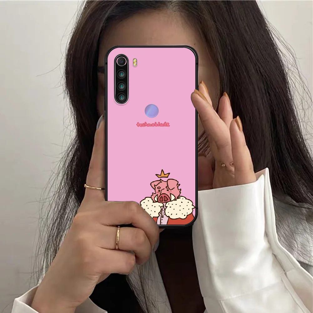 

Dream SMP Phone Case For XIAOMI Redmi Note 6 7 8 9 10 T Pro K40 black Back Soft Cover Painting Funda Pretty Prime Fashion Cell