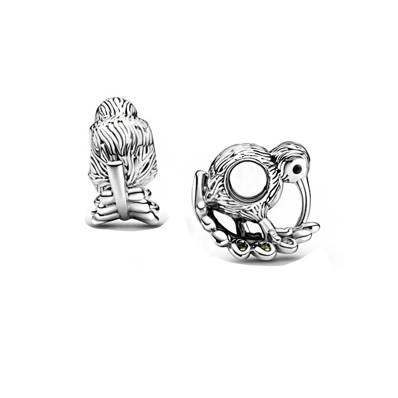 

Cute 2021 New 925 Sterling Silver Beads The retired Kiwi Bird Charms Fit Original Pandora Bracelet Women DIY Jewelry