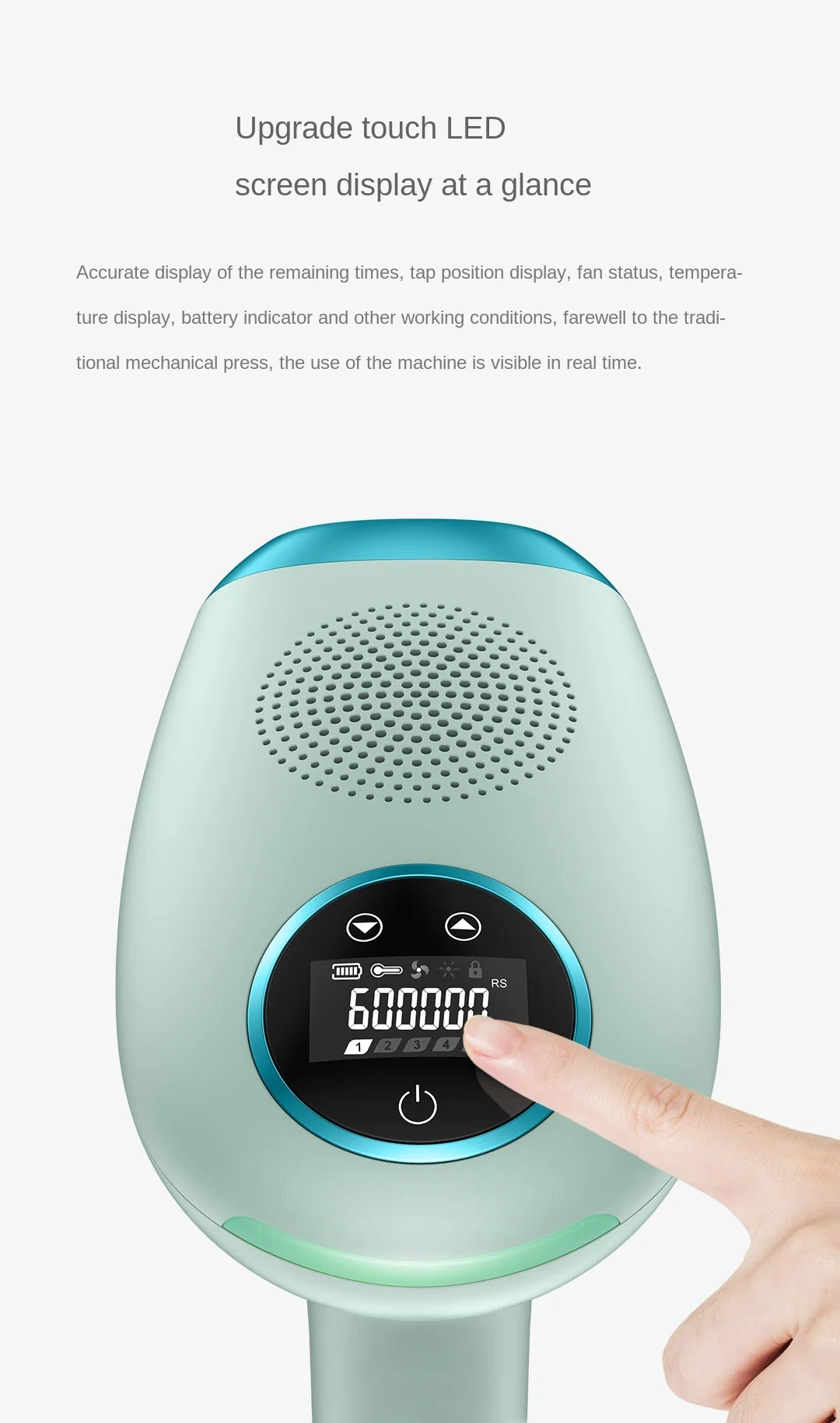

Youpin Reepro IPL Laser Epilator 600000 Flash Permanent Remove Hair Painless Depilation Electric Epilator Hair Removal Machine