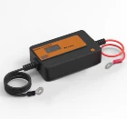 Автоматический импульсный десульфатор для свинцово-кислотных батарей 2А, 12243648 в, перегенератор аккумуляторов с круглым кольцом, оранжевый