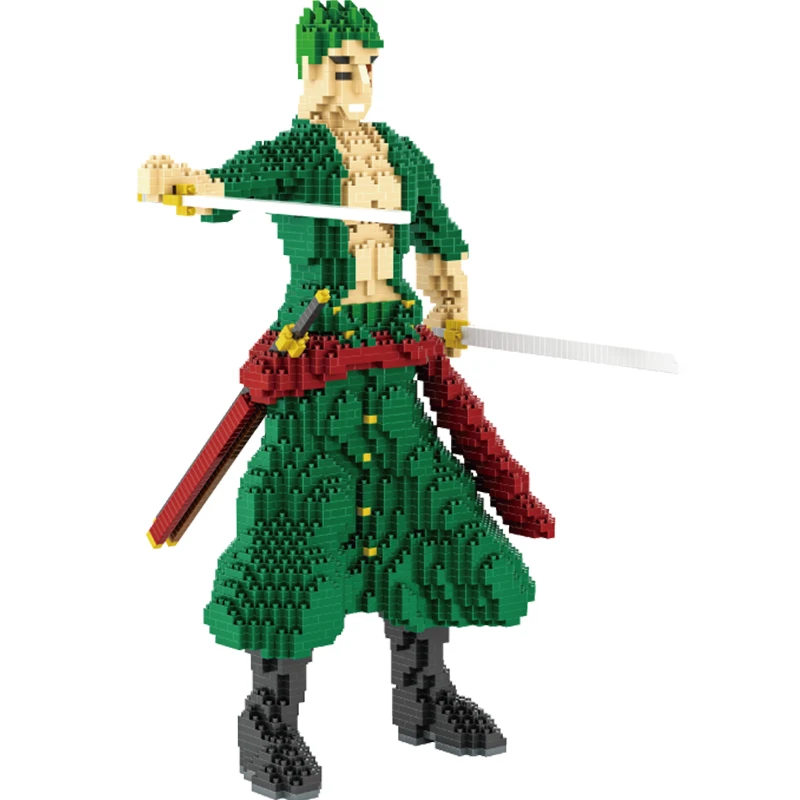 

HC Magic Blocks Cartoon Model Building Toy Anime Auction Figures One Piece Brinquedos for Children Gift Christmas Present