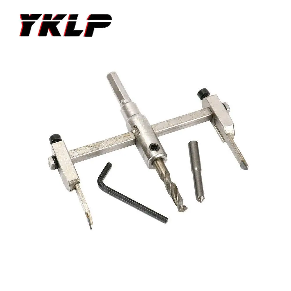 

30-130mm Adjustable Circle Hole Saw Drill Bit Cutter Kit Power Tool For Wood