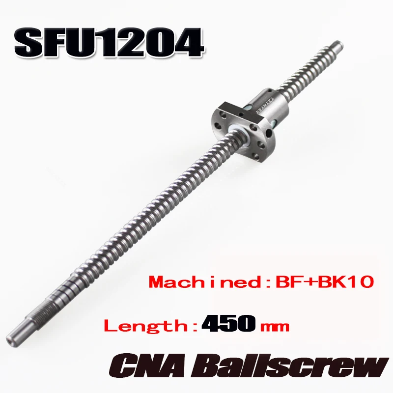 1 шт. шариковый винт SFU1204 450 мм + RM1204 шариковая гайка с стандартной обработкой для