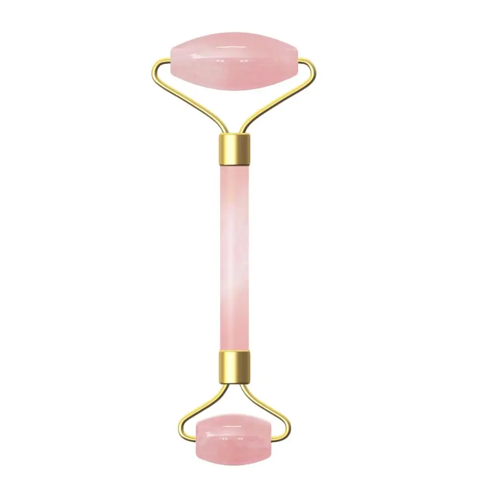 Rose Quartz Roller Дропшиппинг гуаша массажер для лица скребок гуаши натуральный розовый кварц массажный ролик Guasha массажные инструменты RuiTong - Цвет: Rose Quartz Roller