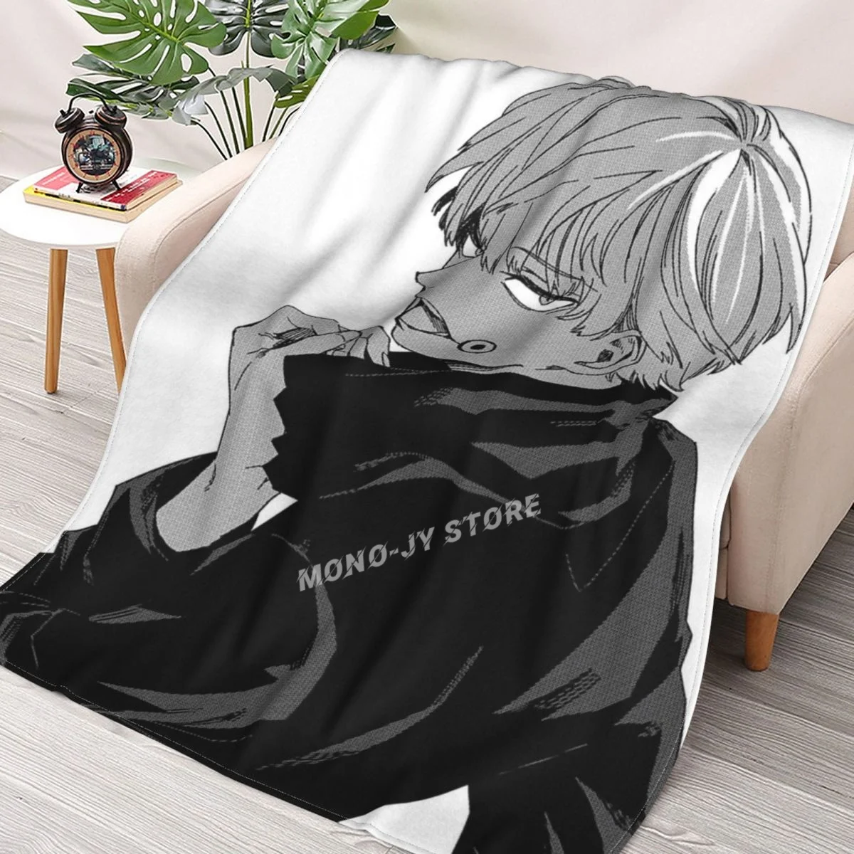

Toge Inumaki - Jujutsu Kaisen Manga Throw Blanket Sherpa Blanket Bedding soft Blankets