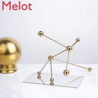 light luxury geometric abstract dotted line ball small ornaments table decorations fashion home decoration ornaments crafts