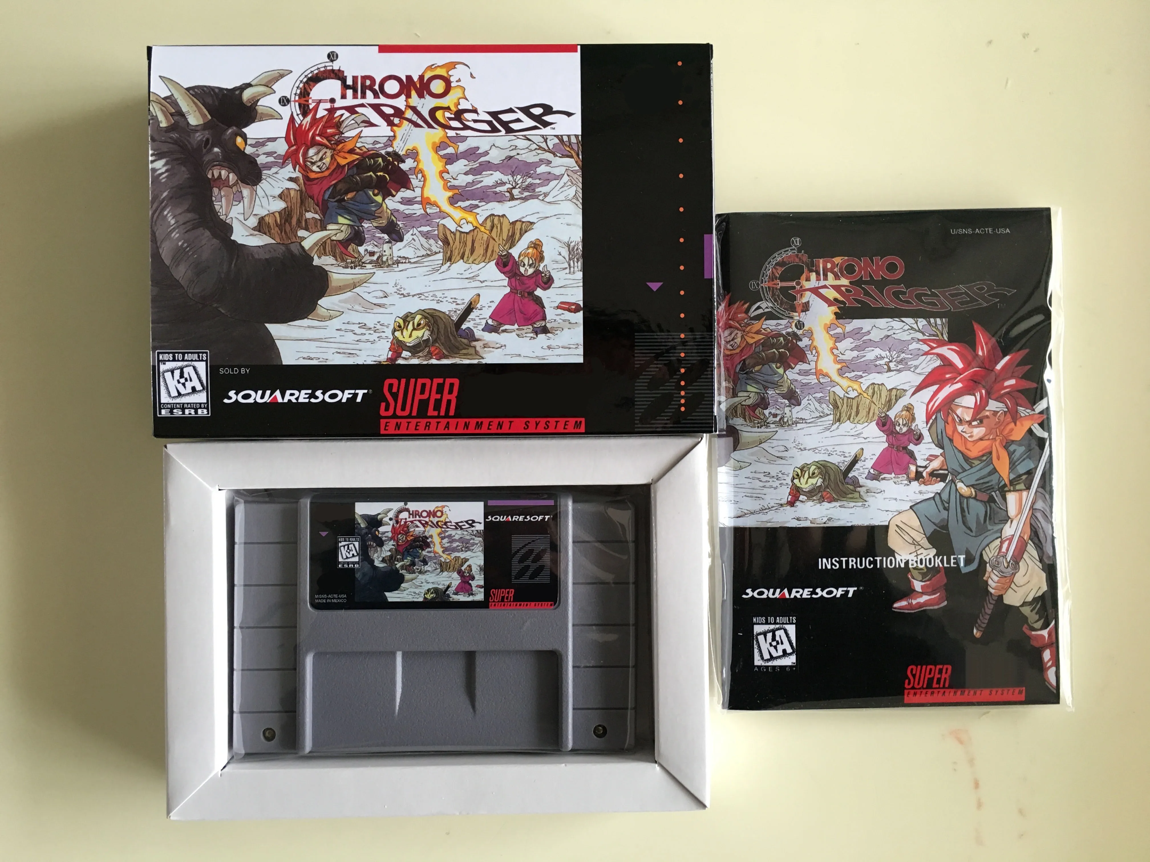 16 бит игр* Chrono Trigger(версия США! Коробка+ руководство+ картридж