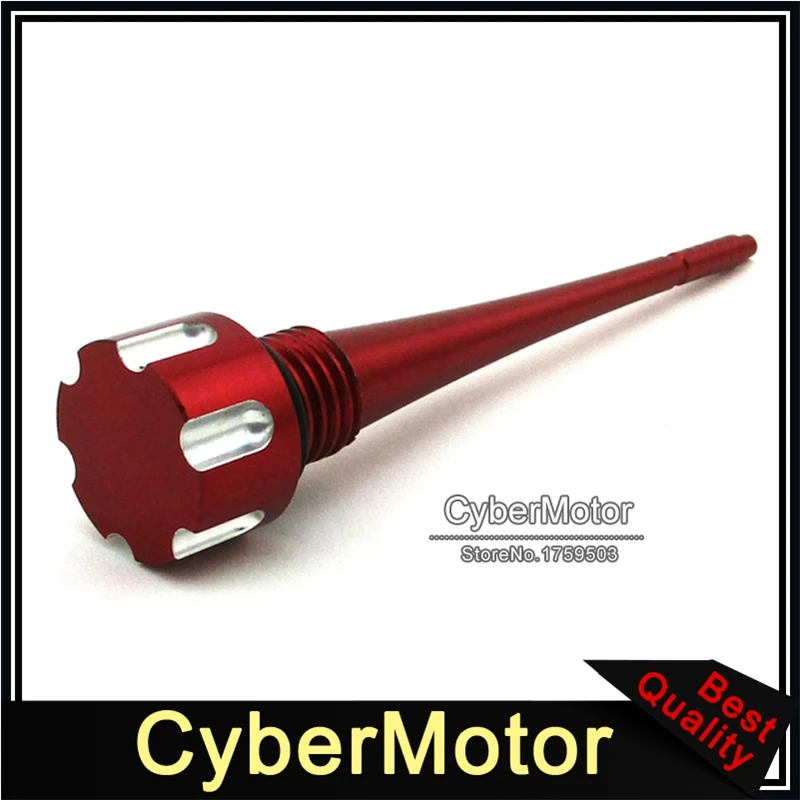 Алюминиевый красный маслоотвод с ЧПУ палочка Dip Stick для китайского Lifan YX 125cc 140cc