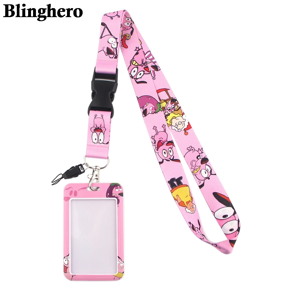 CB175 Cartoon Funny Animal Multi-function Detachable Phone Straps Neck Lanyards for key ID Card Badge Holder Office Accessories