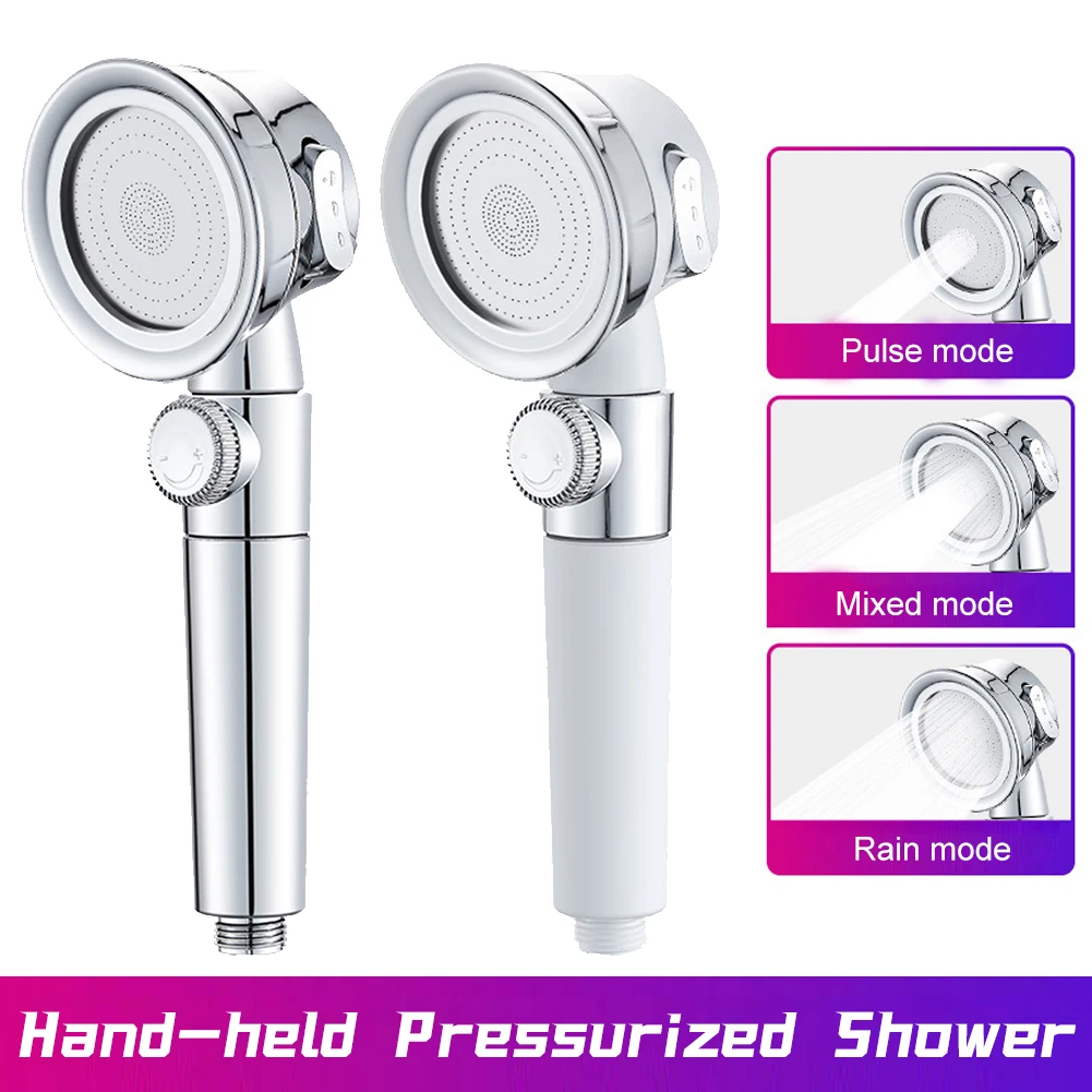

Shower head Water Saving portable shower 3 Modes high pressure shower head Electroplated Nozzles for baby hygiene products