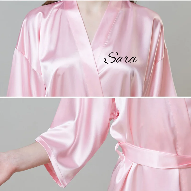 Халат для невесты и отряда индивидуальное имя подарок подружки на помолвку