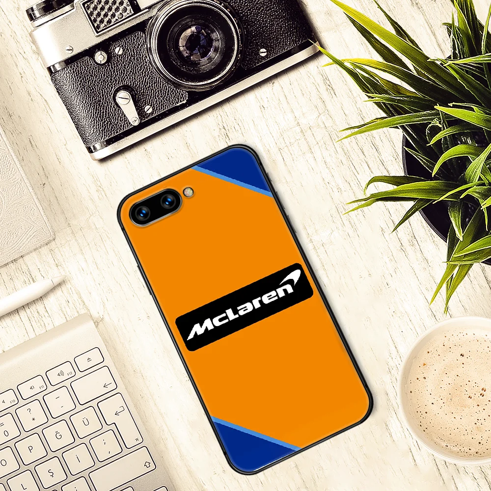 

Mclaren car Logo Phone Case Cover Hull For HUAWEI honor 7a 8s 8a 8x 9 9x 10 20 i Lite Pro black Back Soft Bumper Painting