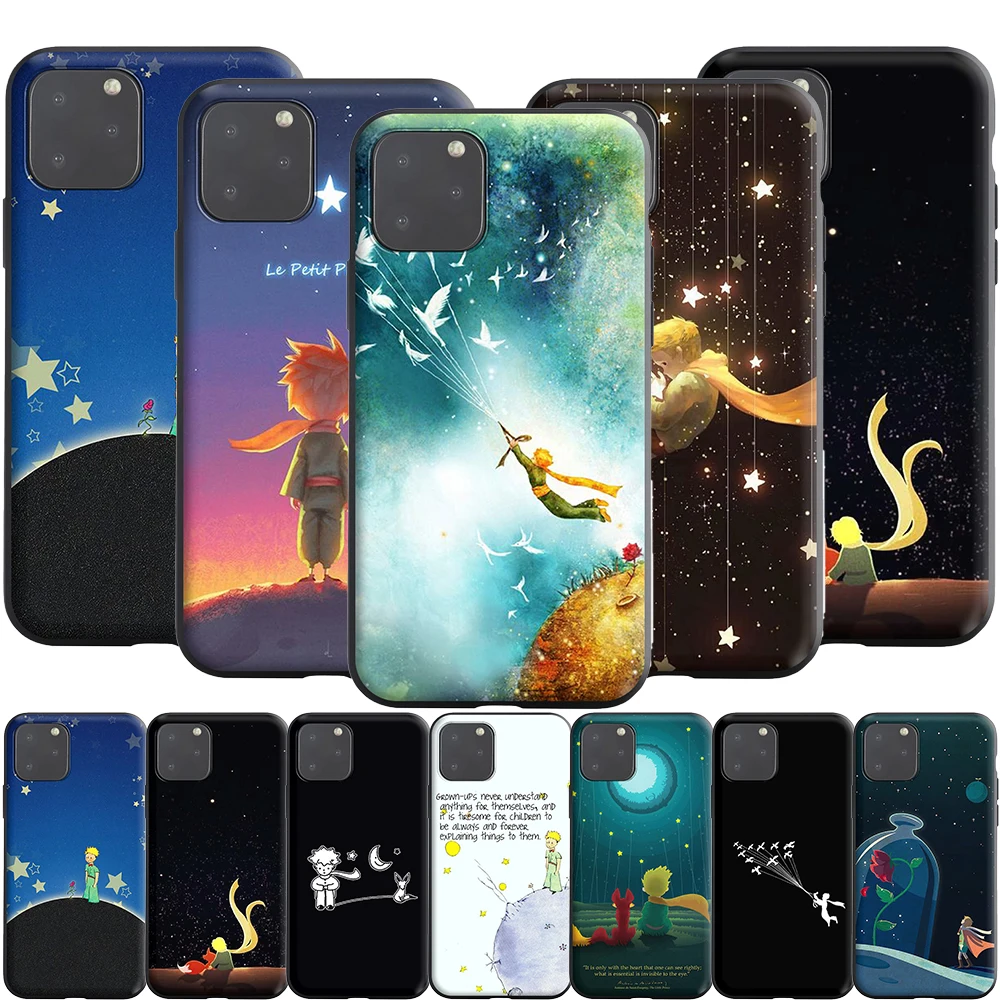С принтом Маленький принц силиконовый чехол для Apple iPhone 12 11 Pro XS X XR Max 8 7 6S 6 Plus SE