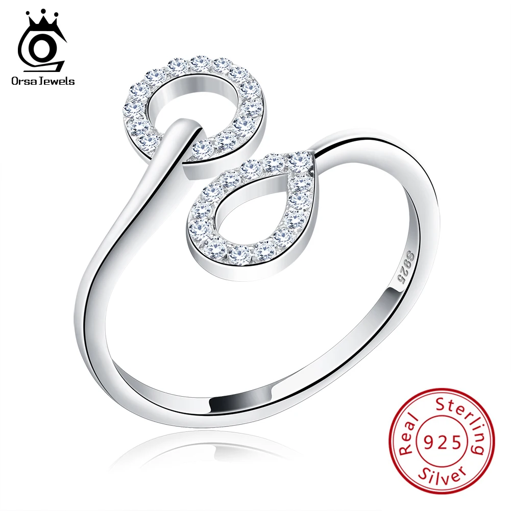 

Женское кольцо из серебра 925 пробы с австрийским фианитом