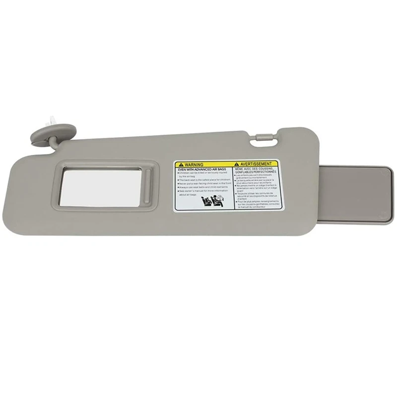 

Front Right Passenager Side Sun Visor with Light Compatible with for Toyota Highlander 2008-2013 74320-0E050-B0 (Gray)