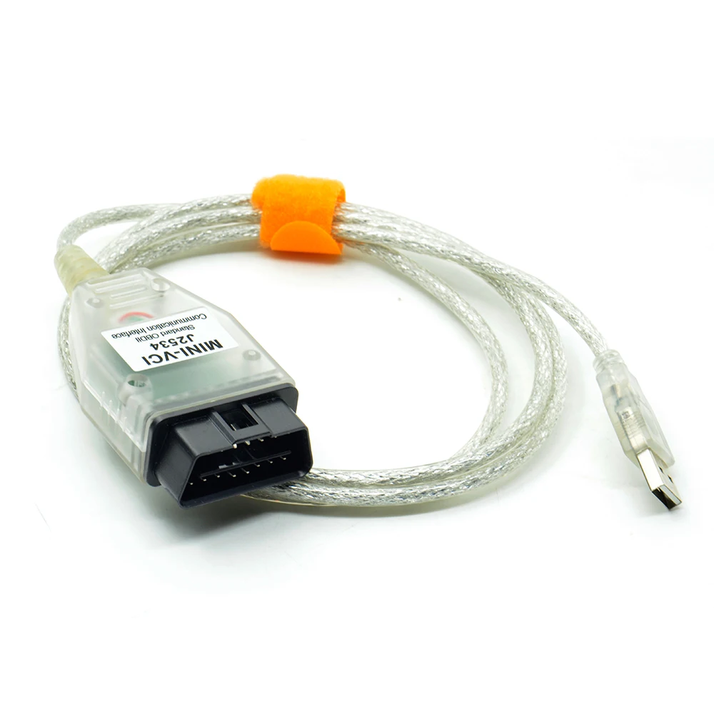 Новейший интерфейс V15.00.028 MINI VCI для диагностического прибора TOYOTA TIS Techstream J2534 OBD2 OBDII