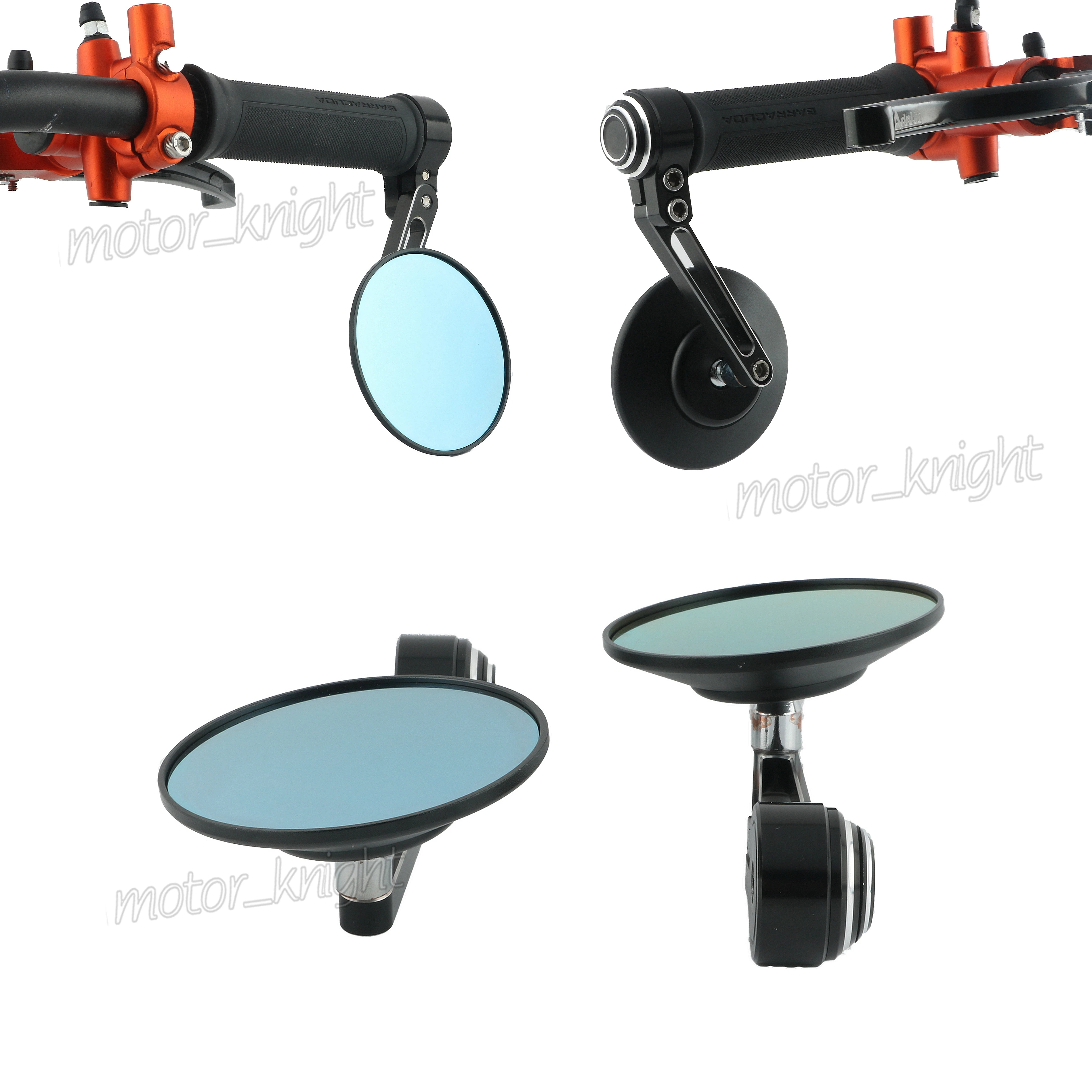 Универсальные алюминиевые зеркала с ЧПУ и ручкой заднего вида 7/8 &quotдля KAWASAKI