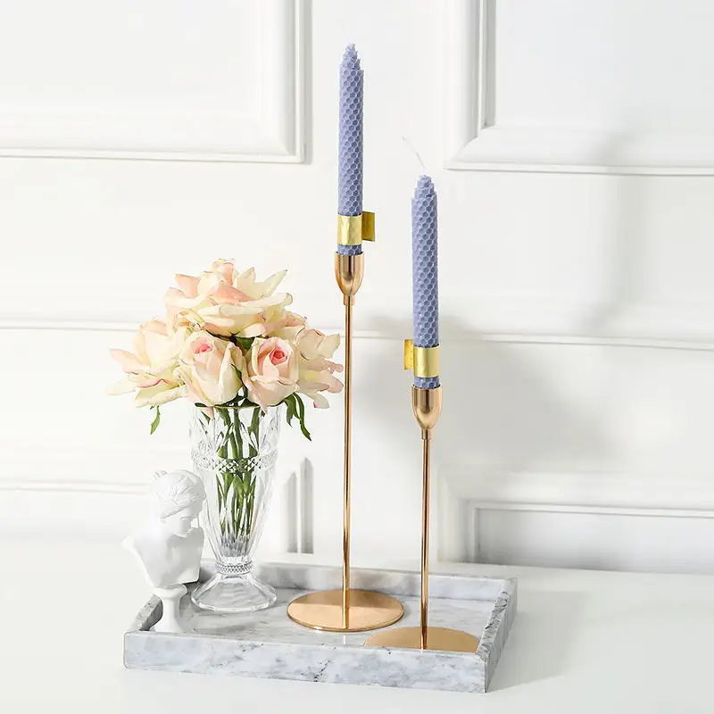 

Luxury Candlestick Decoration Creative Living Room Dining Table Metal Candlestick Decoration Wedding Festival Party Supplies